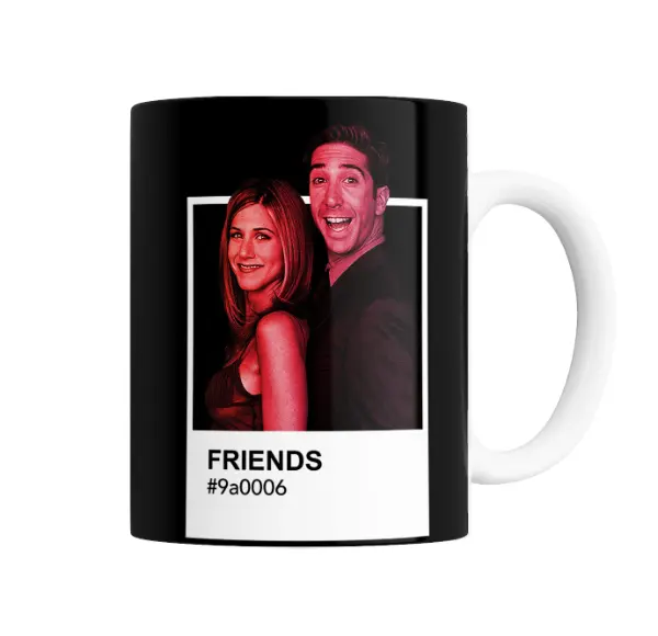 Taza de Cerámica Friends Pantone Rachel y Ross