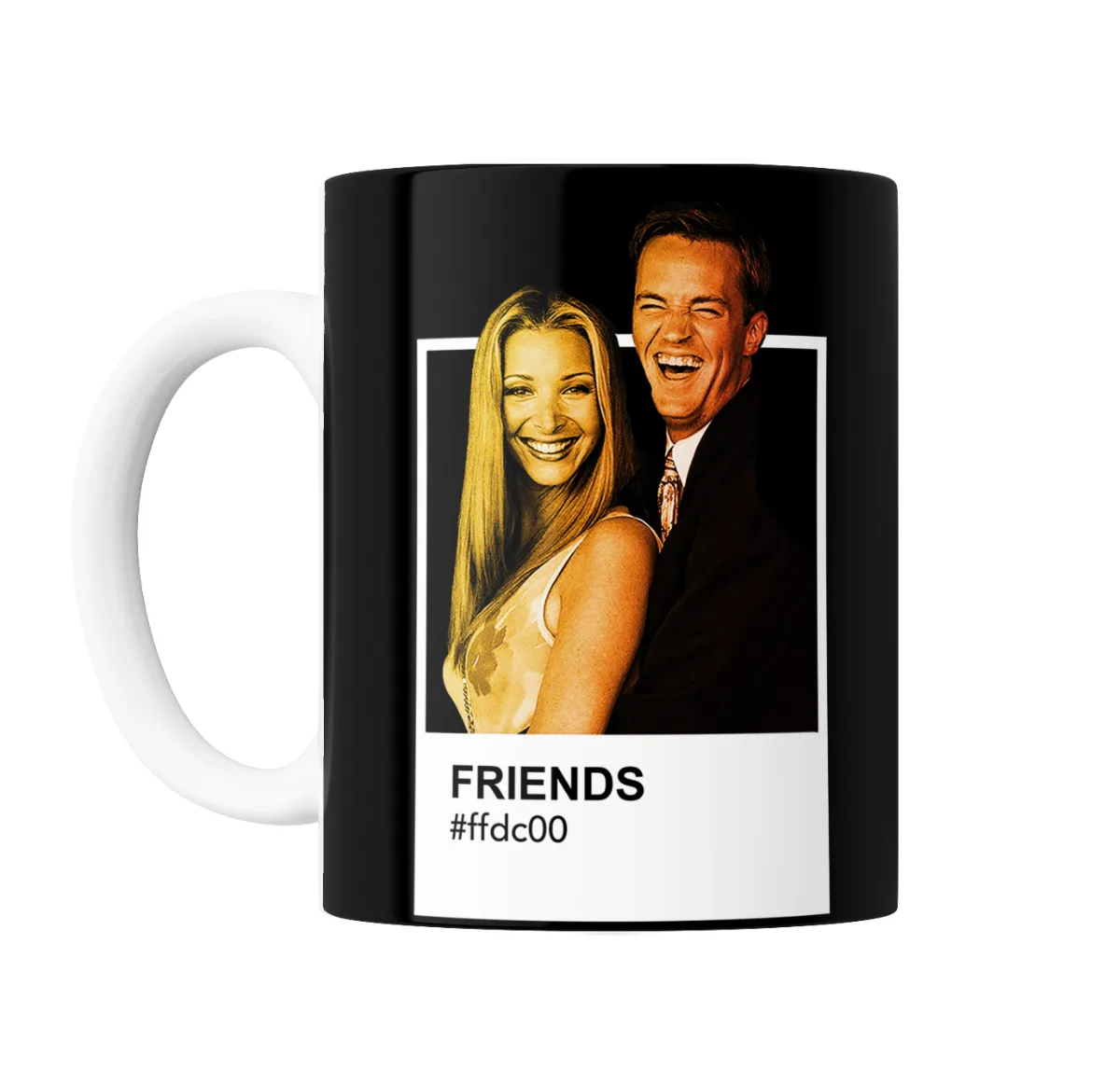 Taza de Cerámica Friends Pantone Amarillo #ffdc00 - vista 2