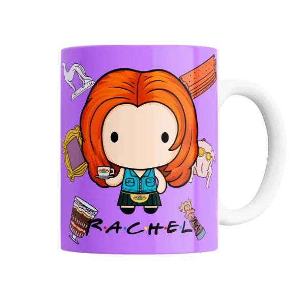 Taza de Cerámica Friends Rachel Chibi