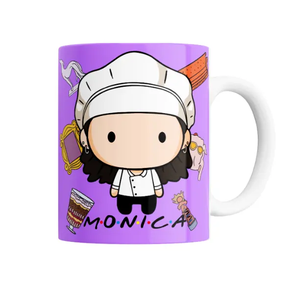 Taza de Cerámica Friends Mónica Chef Chibi