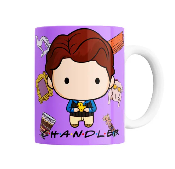 Taza de Cerámica Friends Chandler Chibi