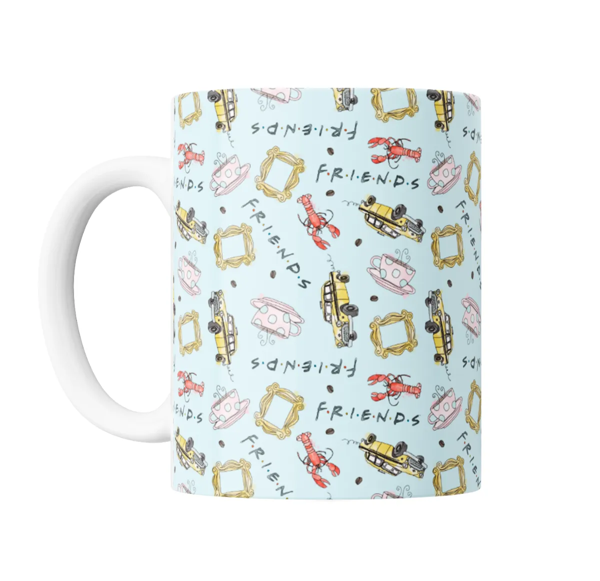 Taza de Cerámica Friends Patrón Taxi Amarillo Marco Lobster Tazas - vista 2