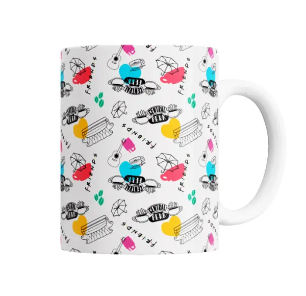 Taza de Cerámica Friends Patrón Central Perk