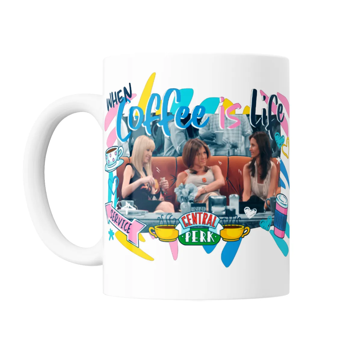 Taza de Cerámica Friends Central Perk When Coffee Is Life - vista 2