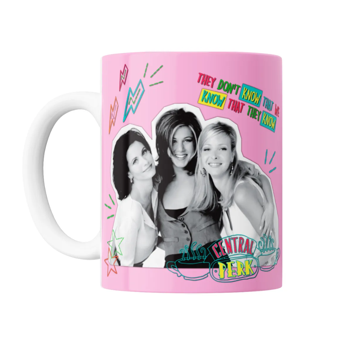 Taza de Cerámica Friends Central Perk They Don't Know That We Know - vista 2