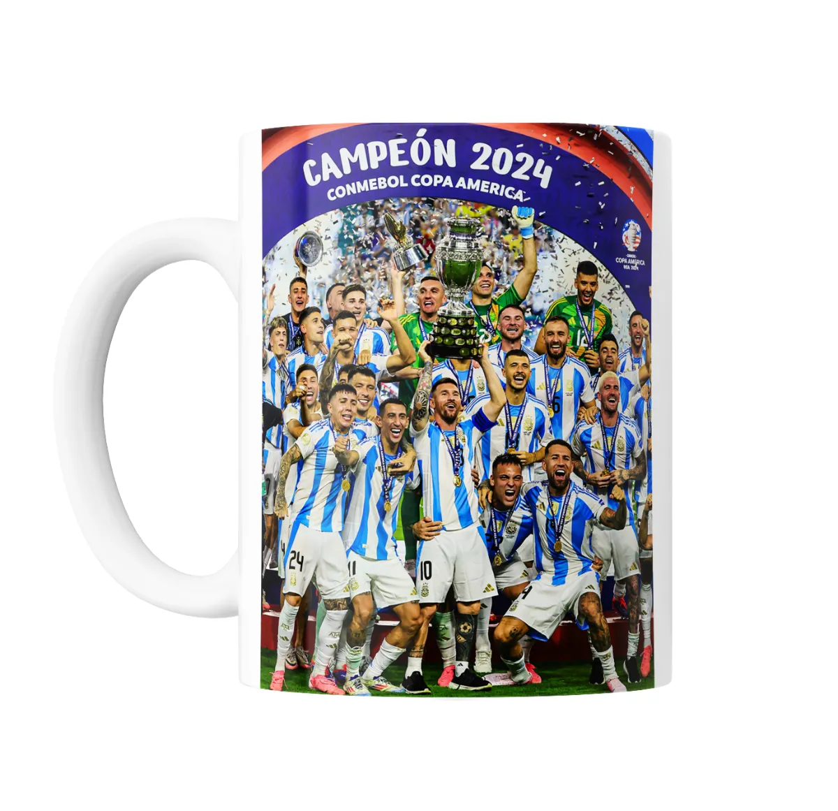 Taza de Cerámica Selección Argentina Campeón Copa América 2024 - vista 2