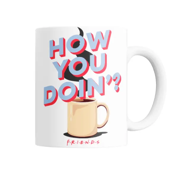 Taza de Cerámica Friends How You Doin taza con café