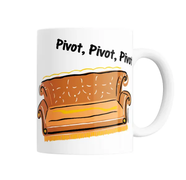 Taza de Cerámica Friends Sillón Pivot