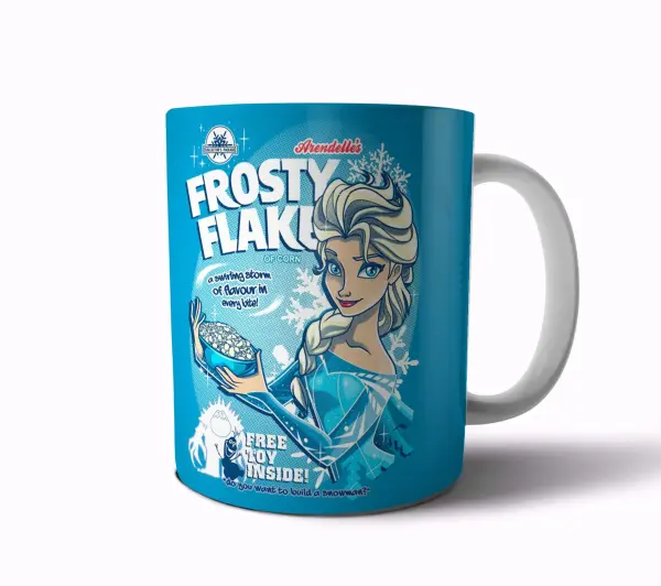 Taza de Cerámica Frozen Elsa Frosty Flakes