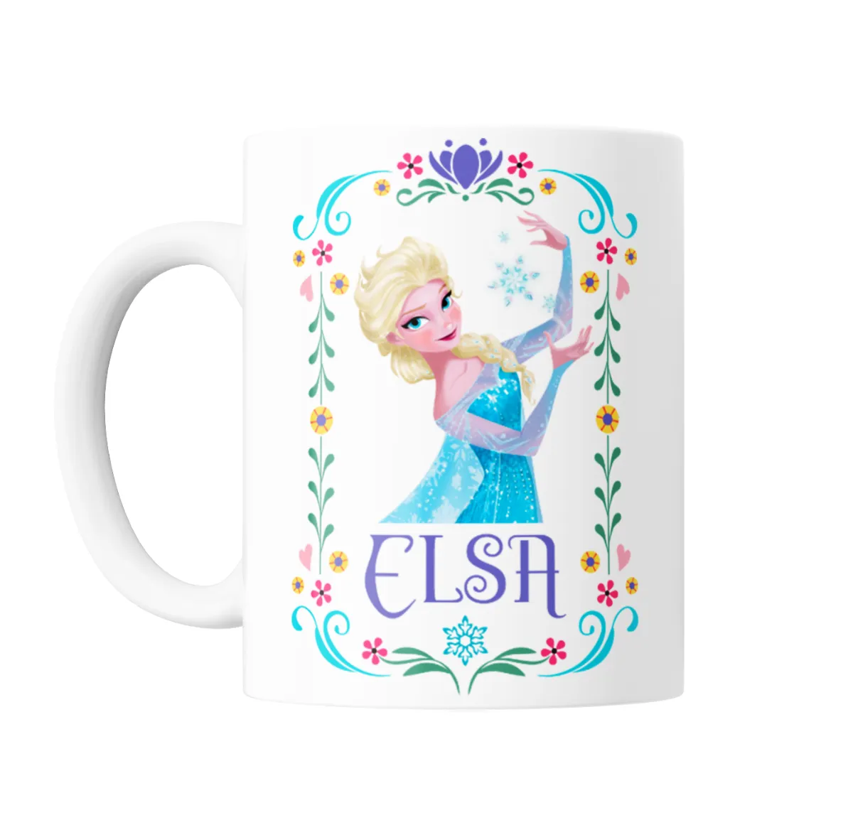 Taza de Cerámica Frozen Elsa Copos de Nieve - vista 2