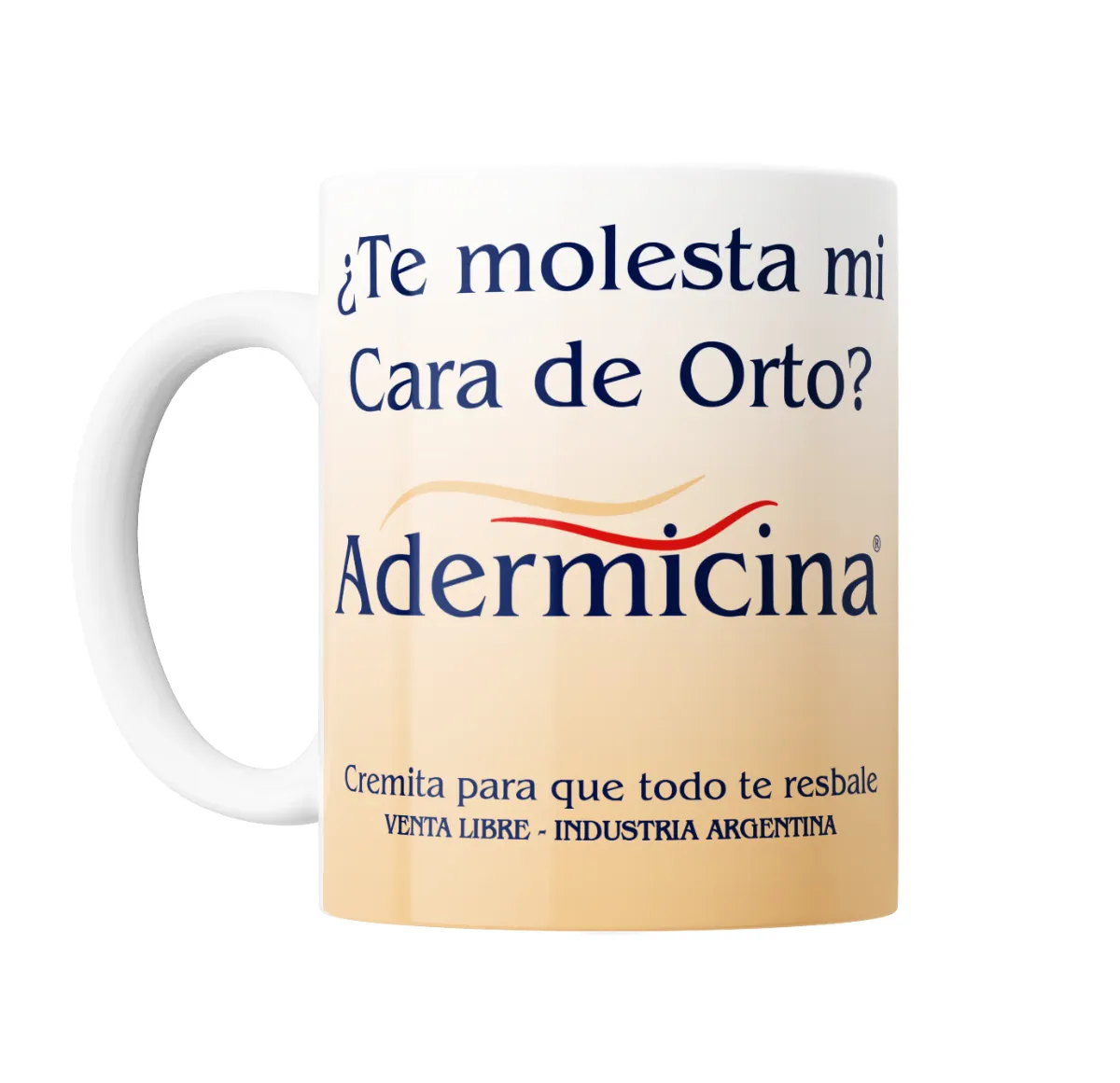 Taza de Cerámica Adermicina Cara de Orto - vista 2