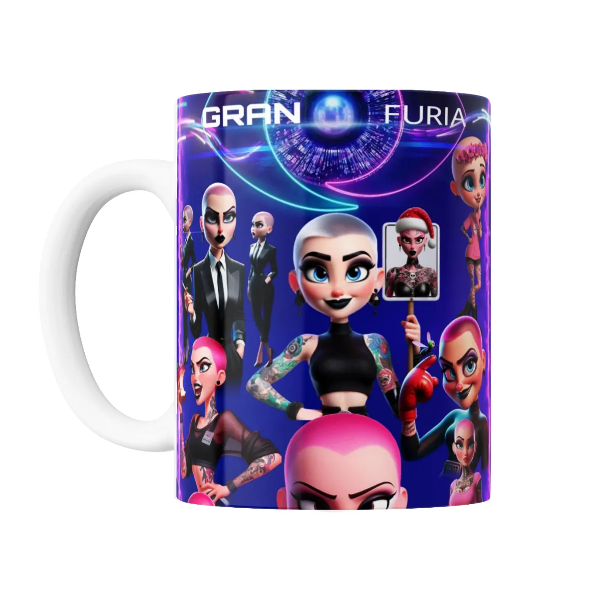 Taza de Cerámica Furia Gran Furia Personajes Tatuadas - vista 2