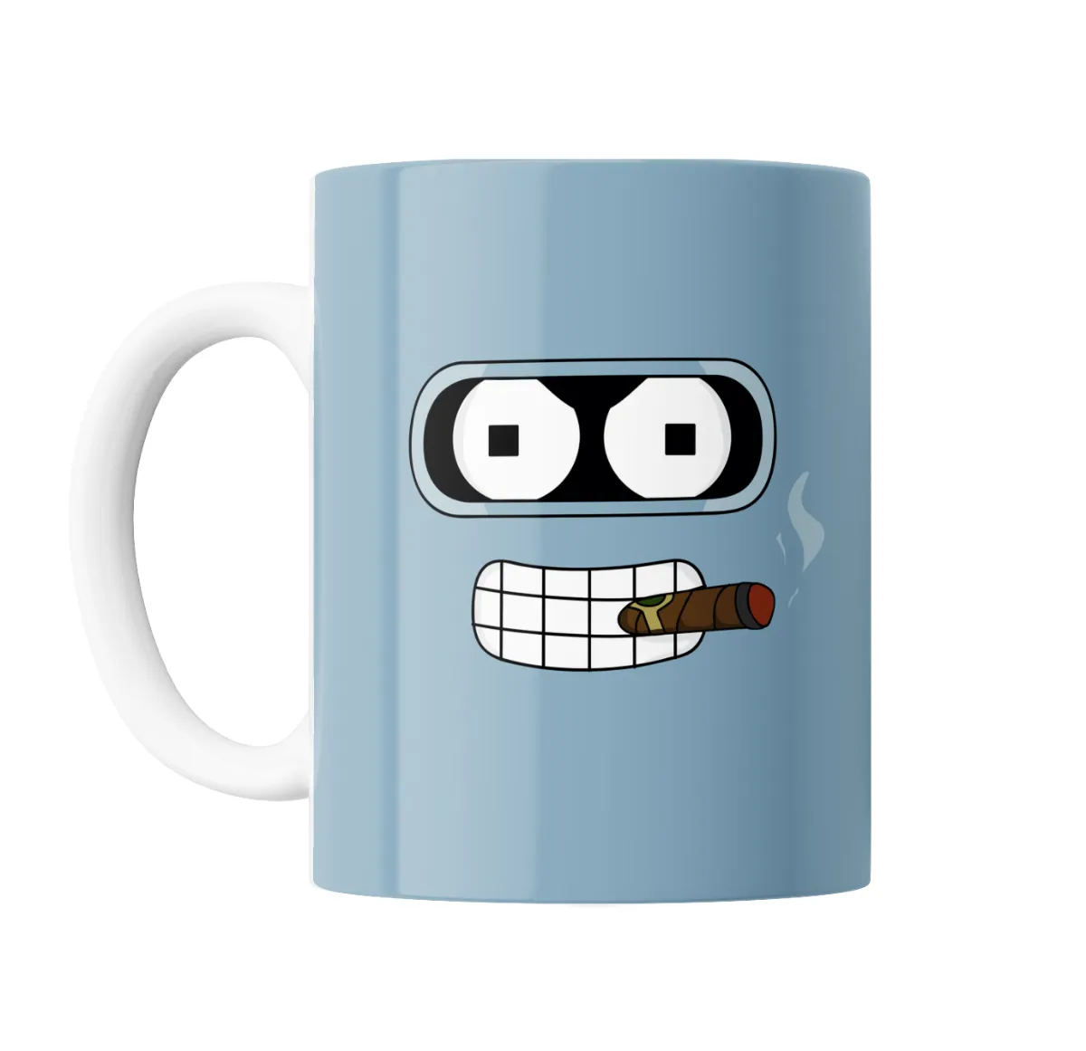 Taza de Cerámica Futurama Bender con Cigarro - vista 2