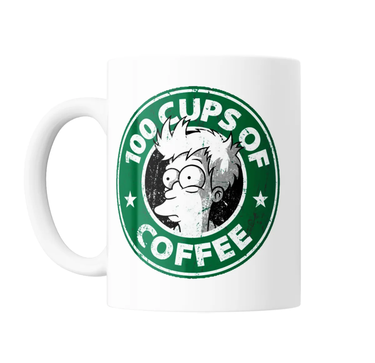 Taza de Cerámica Futurama Fry 100 Cups of Coffee - vista 2