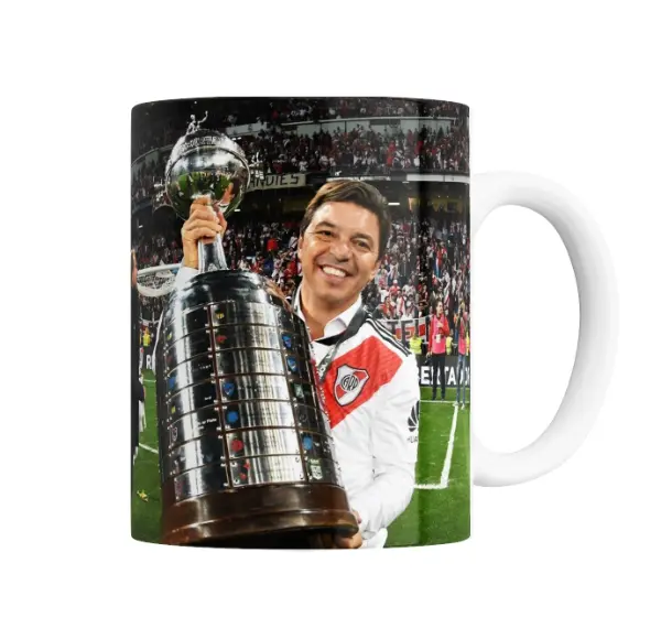 Taza de Cerámica Gallardo con la Copa Libertadores