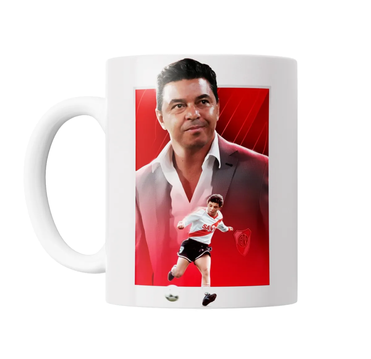 Taza de Cerámica Gallardo River Plate Jugador y Técnico - vista 2