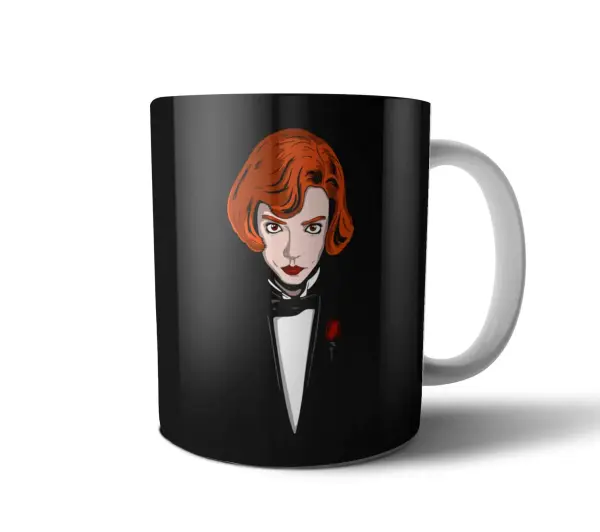 Taza de Cerámica Gambito de Dama Beth Harmon Esmoquin