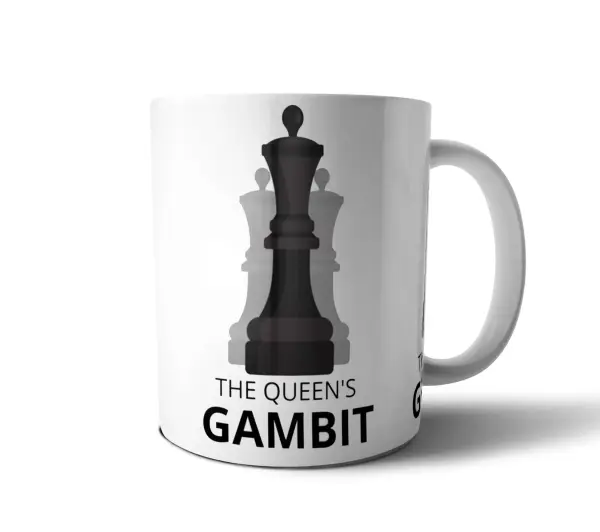 Taza de Cerámica Gambito de Dama Reina Negra