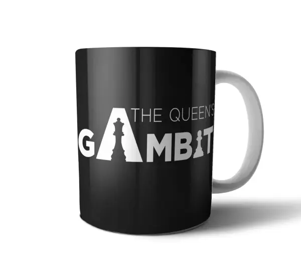 Taza de Cerámica Gambito de Dama Logo Ajedrez