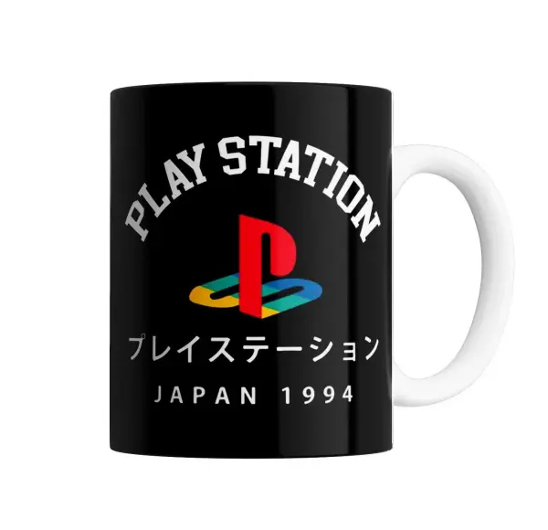 Taza de Cerámica PlayStation Japan 1994 Logo Retro