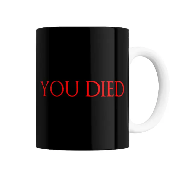 Taza de Cerámica Dark Souls You Died