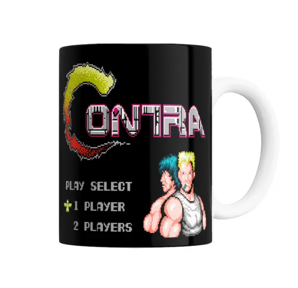 Taza de Cerámica Contra Menú Principal 1 Player 2 Players