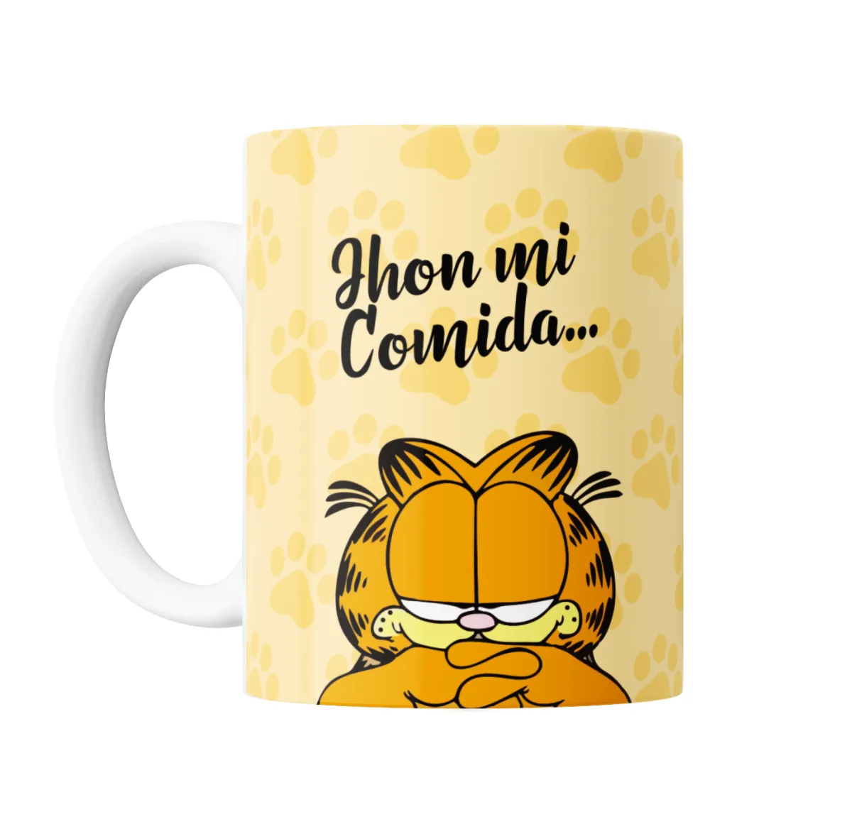 Taza de Cerámica Garfield Mi Comida Jhon - vista 2