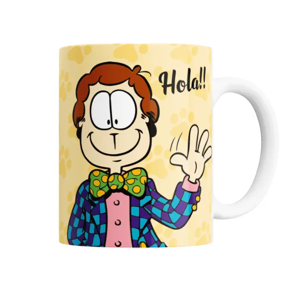 Taza de Cerámica Garfield Mi Comida Jhon