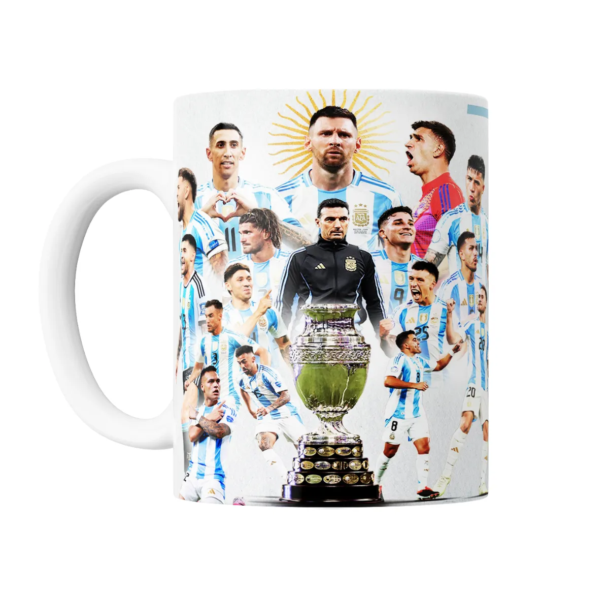 Taza de Cerámica Selección Argentina Copa América Plantel - vista 2