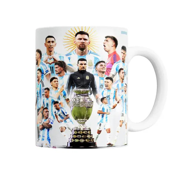 Taza de Cerámica Selección Argentina Copa América Plantel