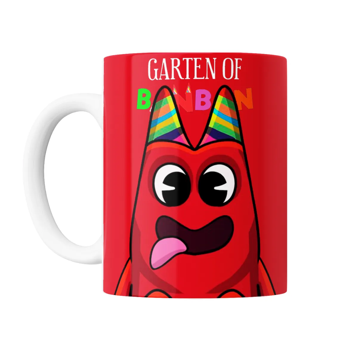 Taza de Cerámica Garten of Banban Personaje Rojo con Gorro de Fiesta - vista 2