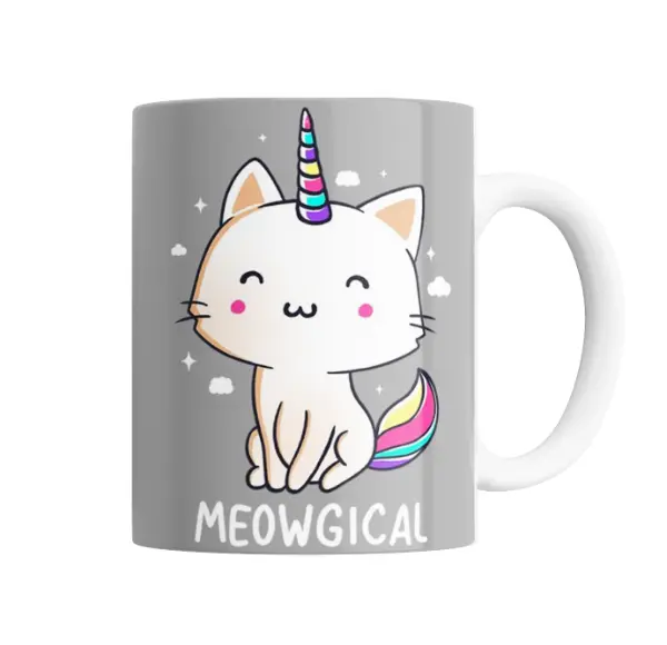 Taza de Cerámica Gatito Unicornio Meowgical