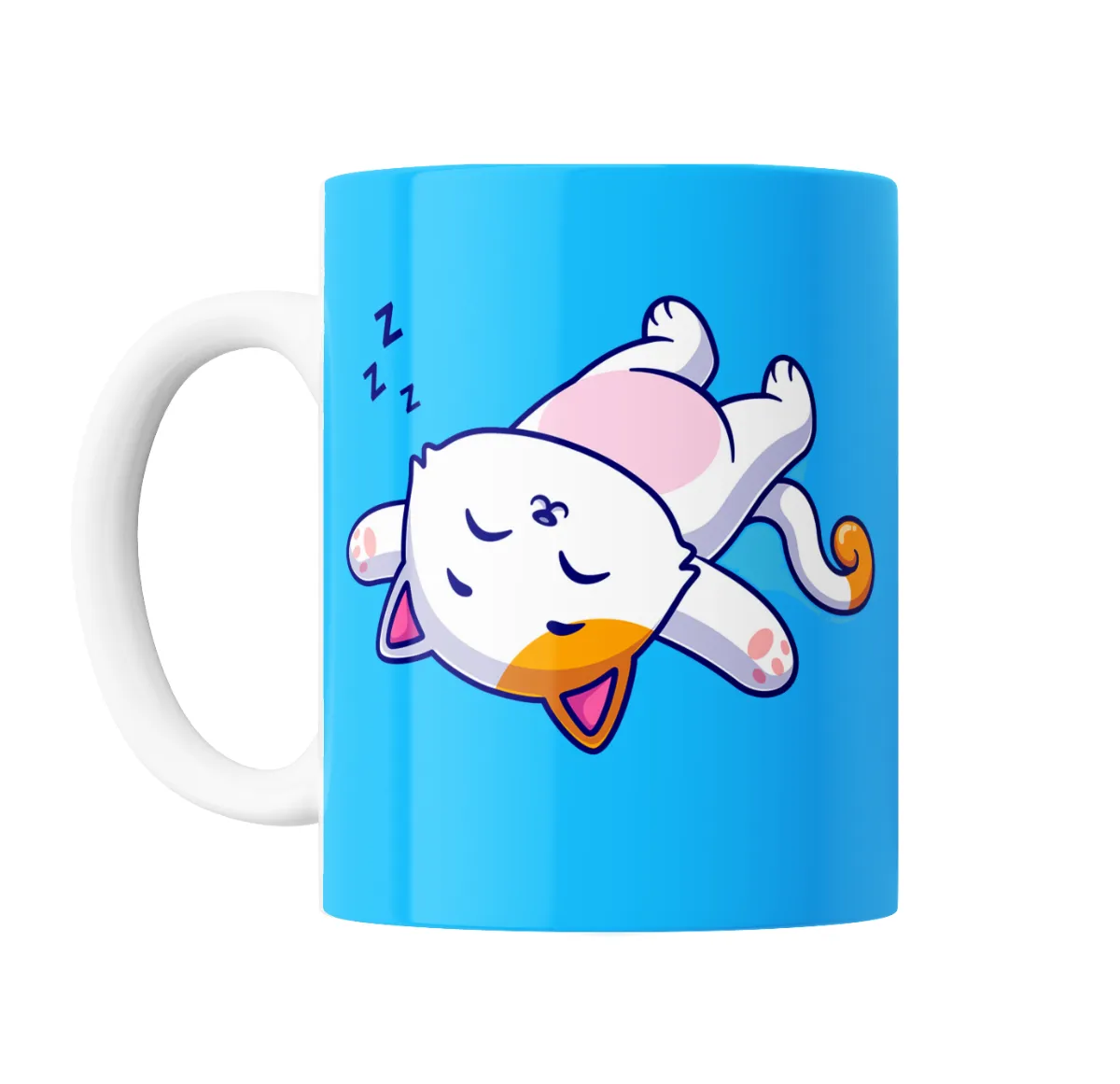 Taza de Cerámica Gatito Durmiendo Boca Arriba - vista 2