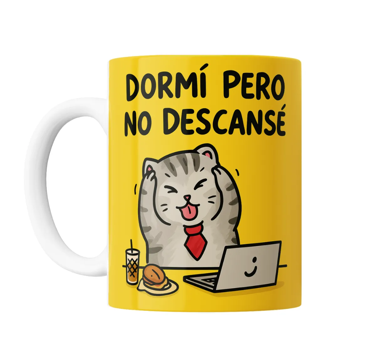 Taza de Cerámica Gatito Dormí Pero No Descansé - vista 2