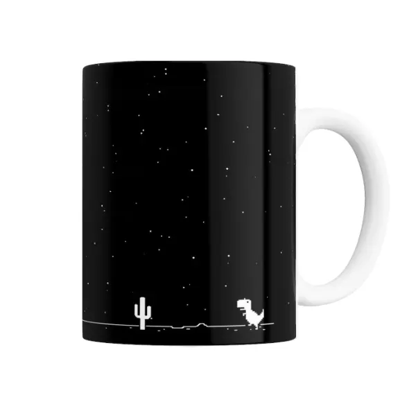 Taza de Cerámica Dinosaurio Juego Sin Internet Chrome