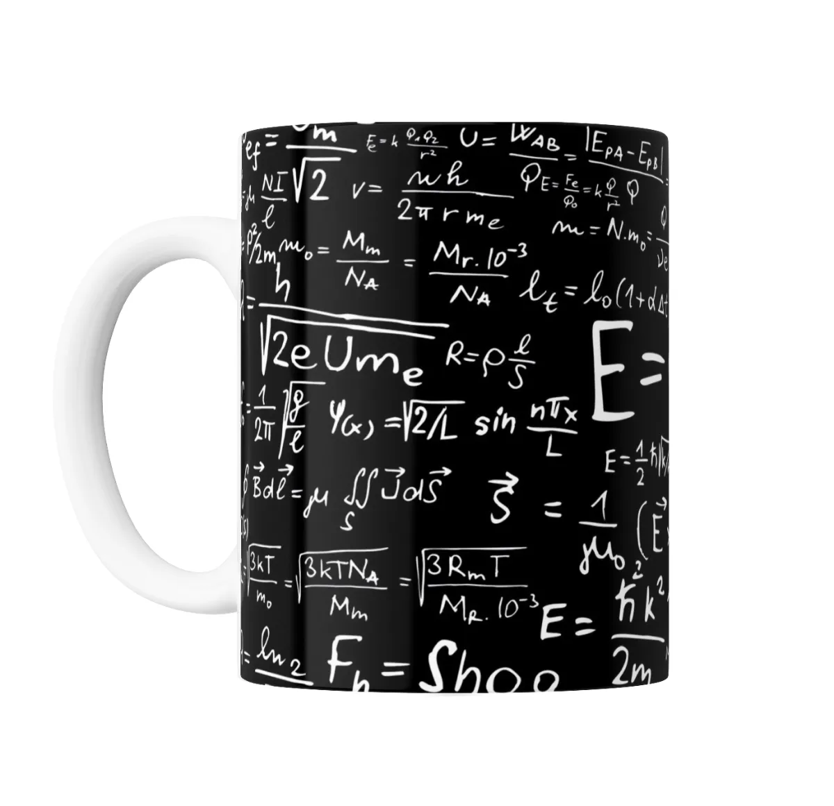 Taza de Cerámica Fórmulas de Física E=mc2 Pizarrón - vista 2