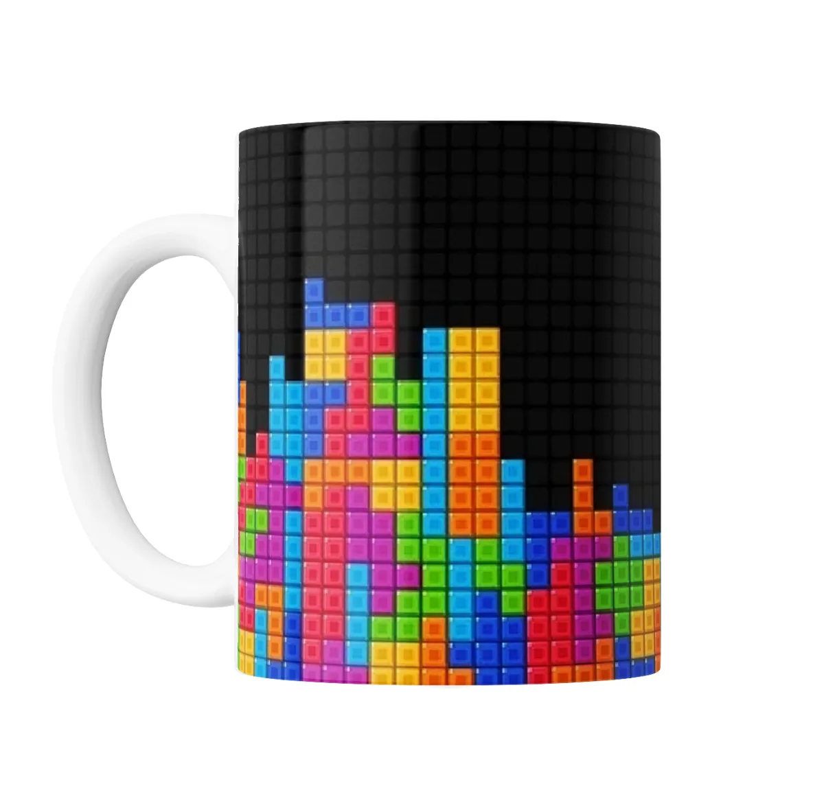 Taza de Cerámica Tetris Bloques de Colores - vista 2