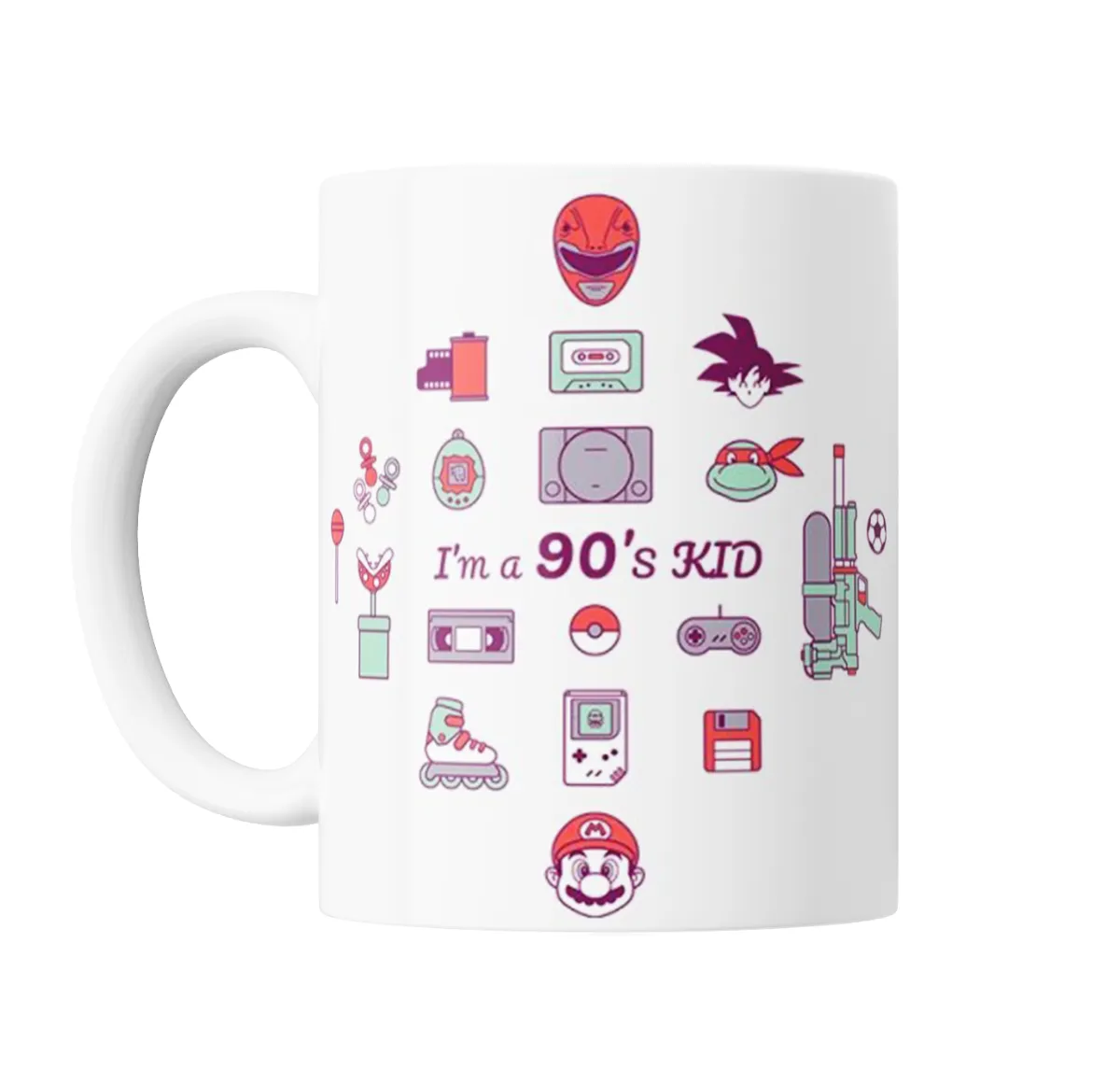 Taza de Cerámica I'm a 90's Kid Nostalgia Gamer - vista 2