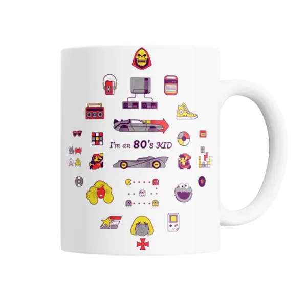 Taza de Cerámica I'm an 80's Kid Gamer Retro