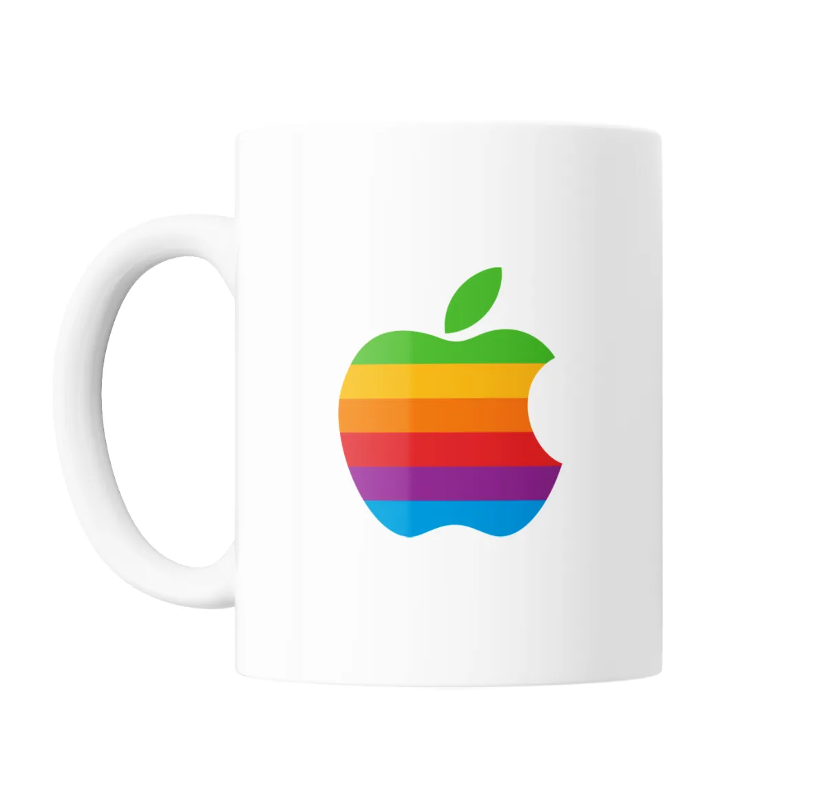 Taza de Cerámica Apple Logo Arcoíris - vista 2