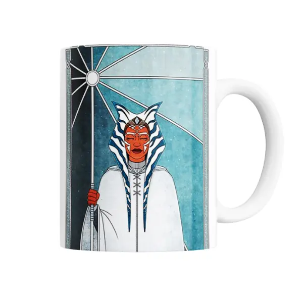Taza de Cerámica Ahsoka Tano Star Wars Estilo Tarot