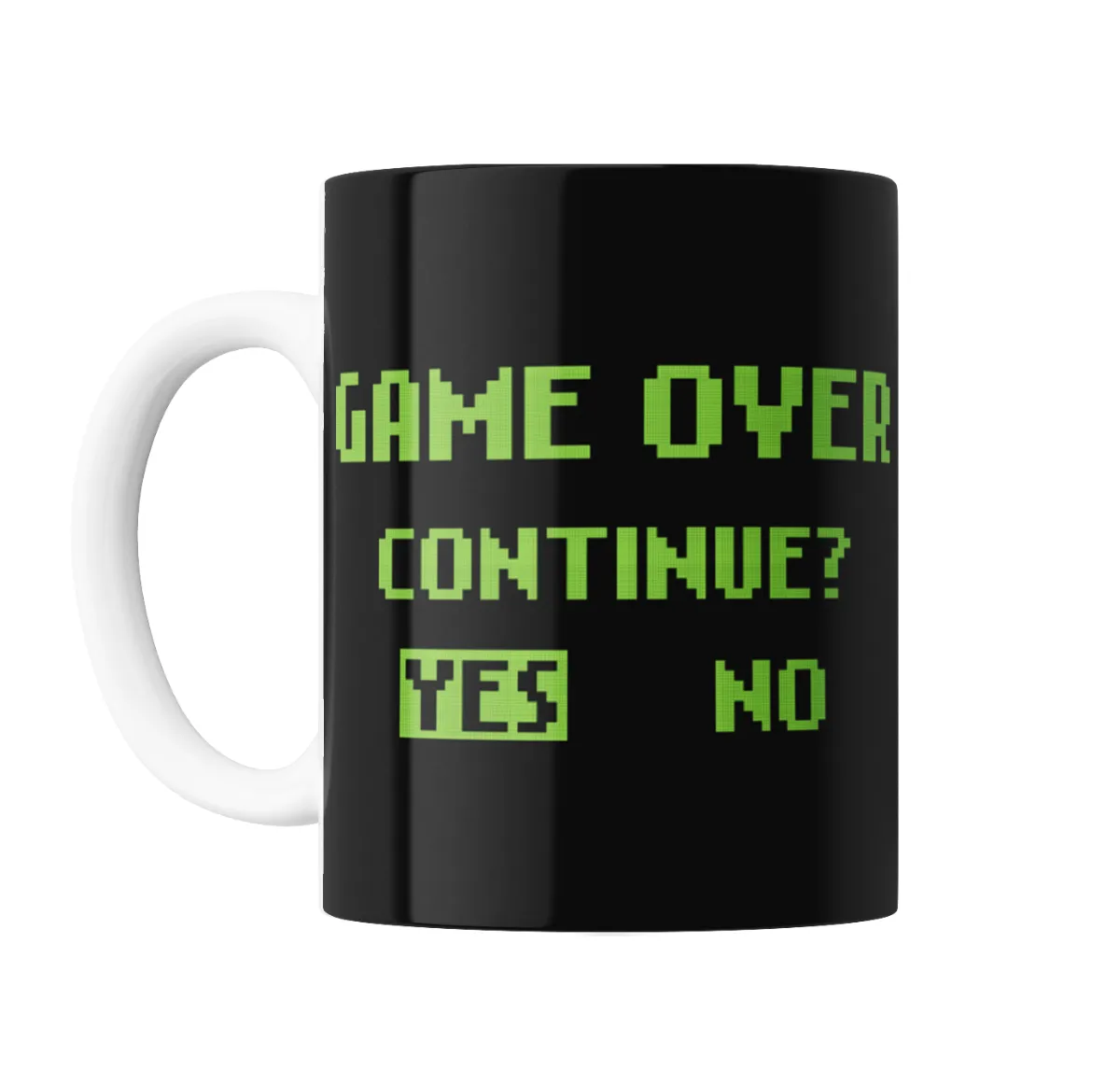 Taza de Cerámica Game Over Continue Yes No - vista 2