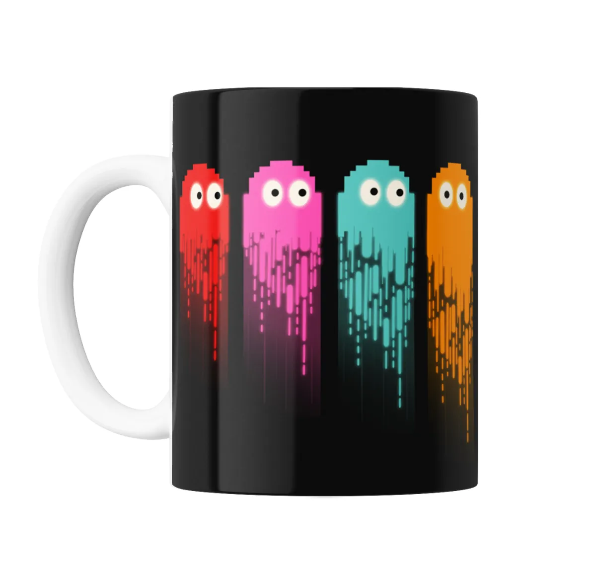 Taza de Cerámica Pacman Fantasmas Neon - vista 2
