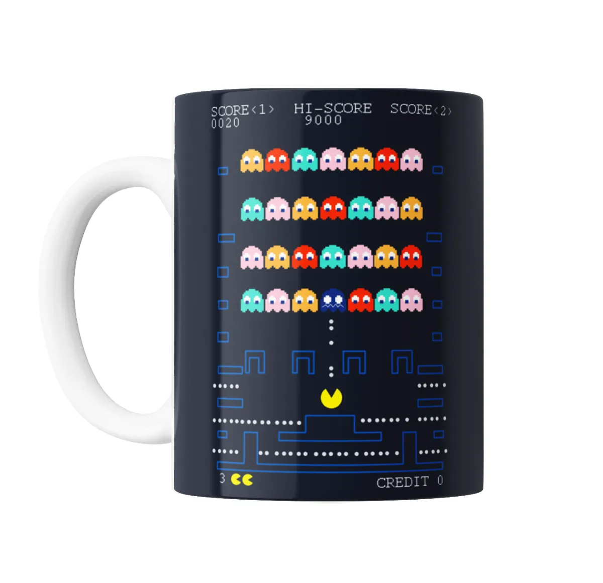 Taza de Cerámica Pacman Arcade Fantasmas - vista 2
