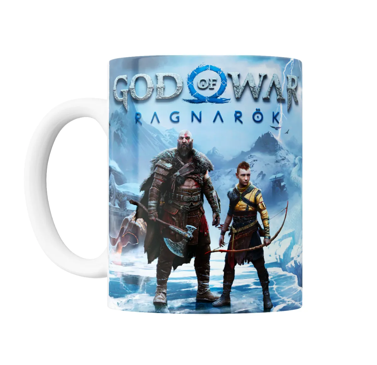 Taza de Cerámica God of War Ragnarök Kratos y Atreus - vista 2