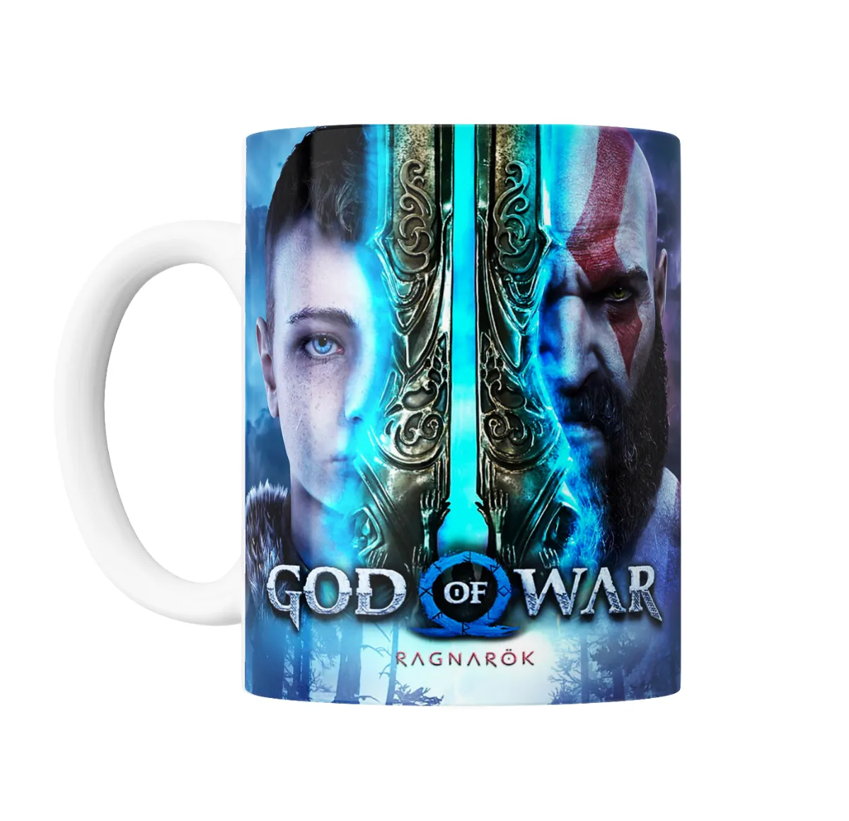 Taza de Cerámica God of War Ragnarök Kratos y Atreus - vista 2