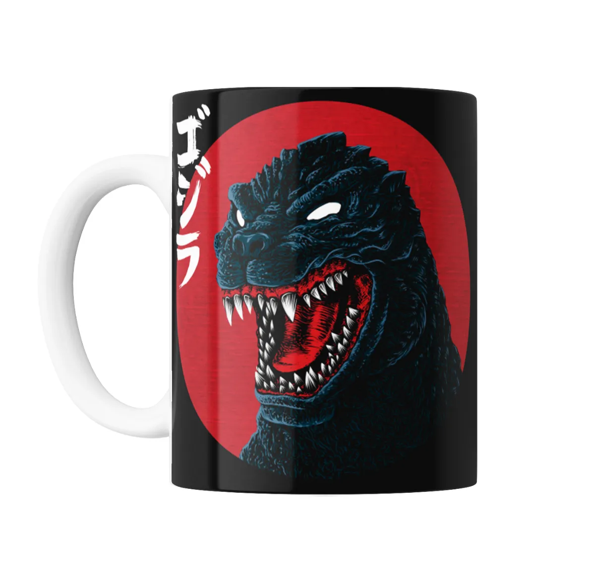 Taza de Cerámica Godzilla Japón Círculo Rojo - vista 2