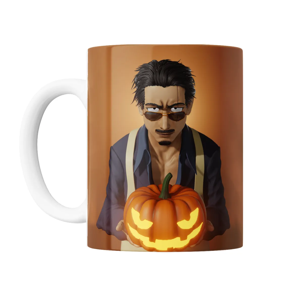 Taza de Cerámica Gokushufudou Tatsu con Calabaza de Halloween - vista 2