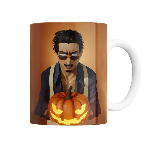 Taza de Cerámica Gokushufudou Tatsu con Calabaza de Halloween
