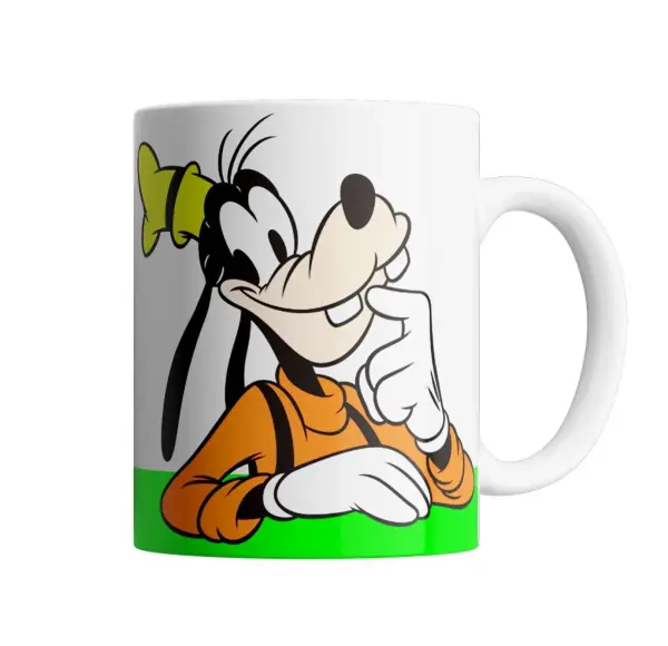 Taza de Cerámica Disney Goofy Apoyado Sonriendo